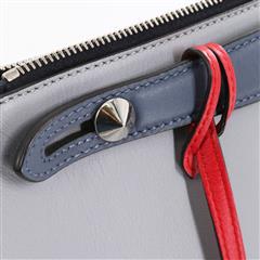 FENDI Vitello Dolce 4 Color By The Way Medium Grey Leather Women Bag